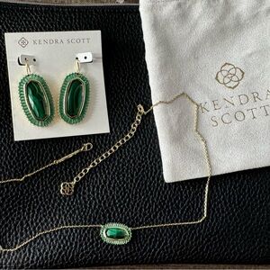 Kendra Scott earrings and necklace